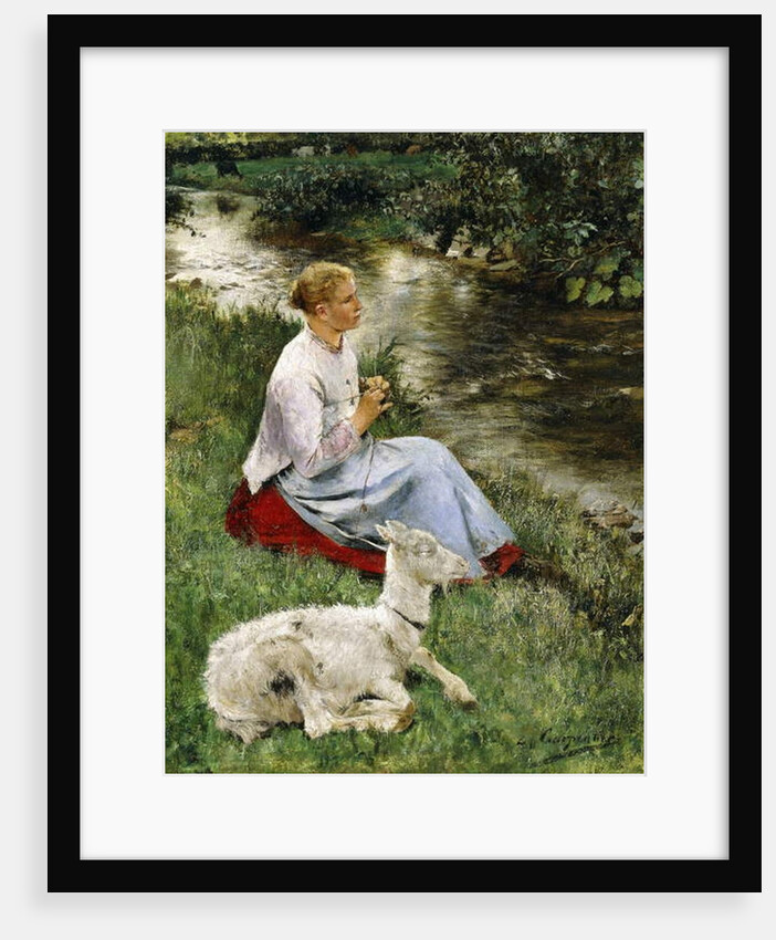 The Young Shepherdess by Evariste Carpentier