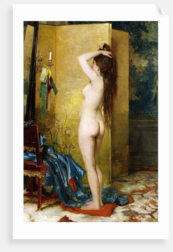 A Standing Nude by Frans Verhas