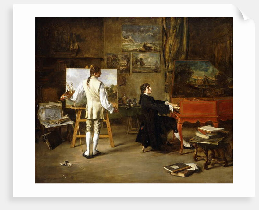 Pergolese in the Studio of Joseph Vernet, 1880 by Lucien Alphonse Gros