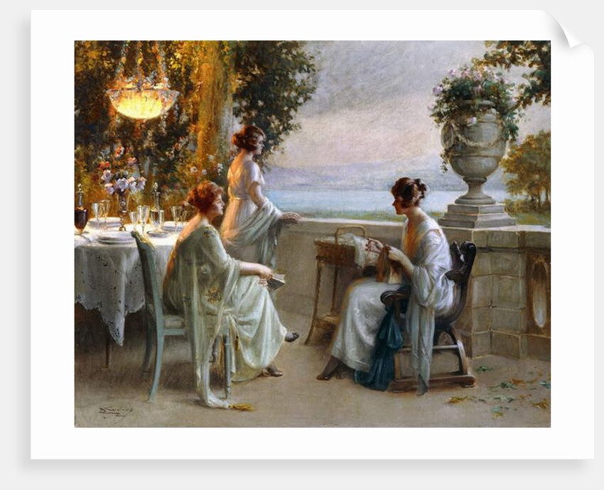 A Soiree on the Terrace by Delphin Enjolras