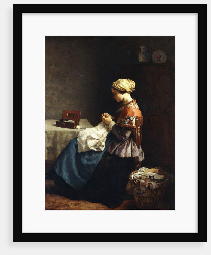 The Little Seamstress, 1858 by Jules Breton