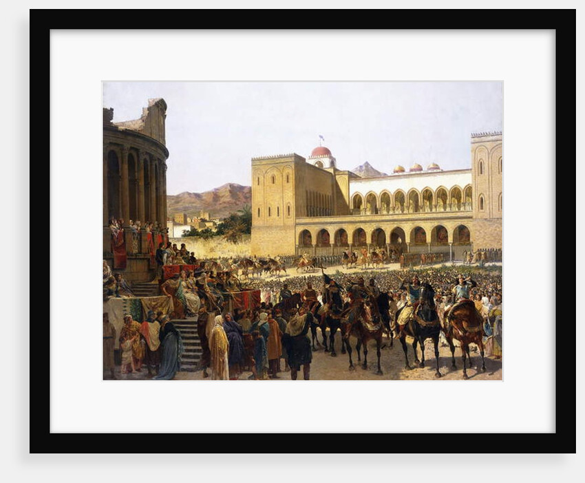 The Exit of Ruggero I, King of Sicily by Giuseppe Sciuti