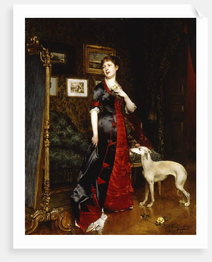 The New Dress, 1888 by Evariste Carpentier