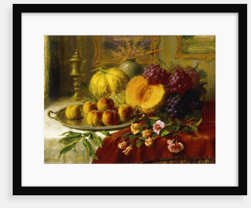 Still Life on a Table in an Interior by Henry Kokken