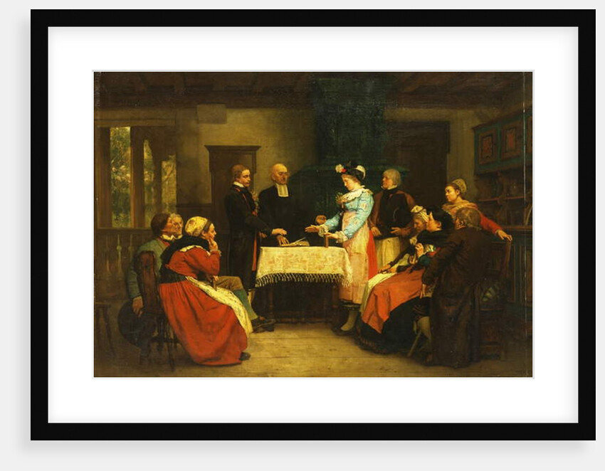 An Alsatian Wedding, 1869 by Gustave Brion