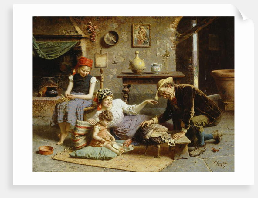 The Hungry Turkey by Eugenio Zampighi