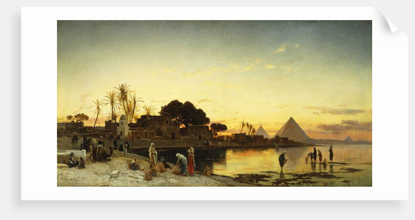 On the Nile, c.1875 by Herman David Salomon Corrodi
