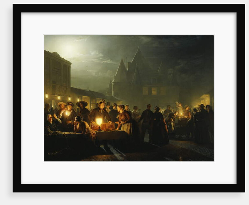 The Book Fair, 1852 by Petrus van Schendel
