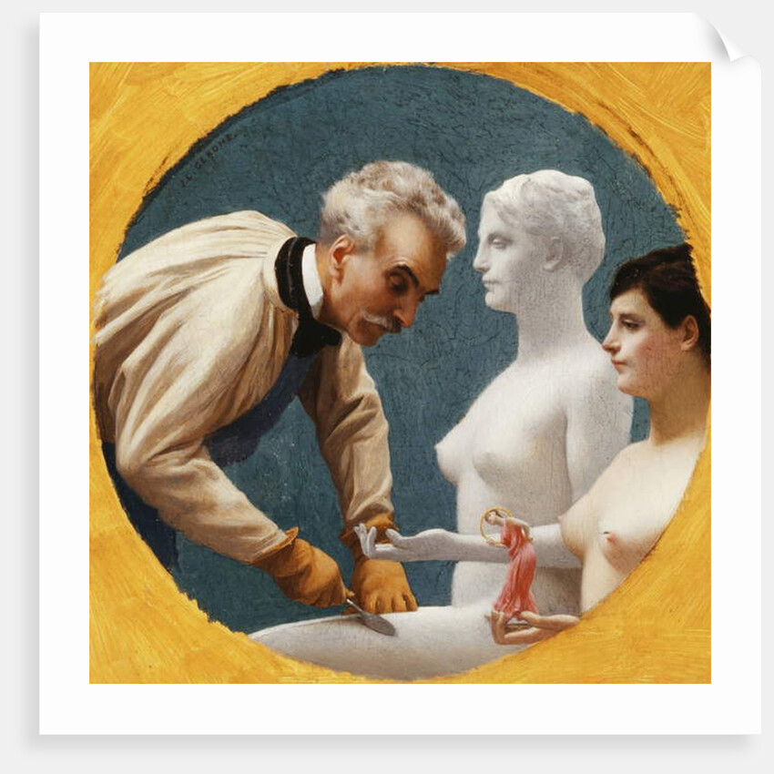 Gerome and Tanagra by Jean Leon Gerome