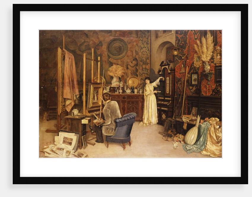 The Artist's Studio by Achille Glisenti