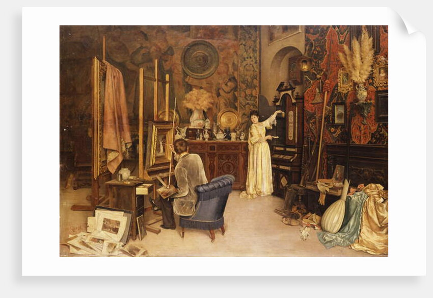 The Artist's Studio by Achille Glisenti