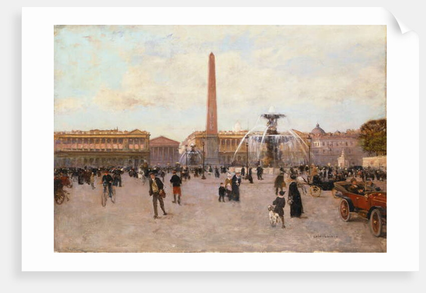 La Place de la Concorde, by Luigi Loir