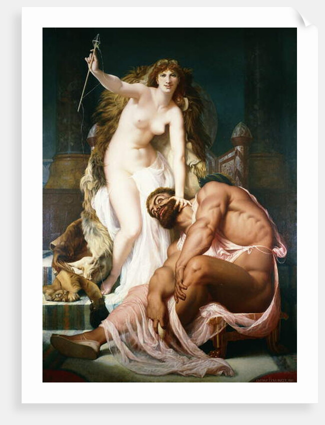 Hercules at the Feet of Omphale, 1861 by Gustave Clarence Rodolphe Boulanger