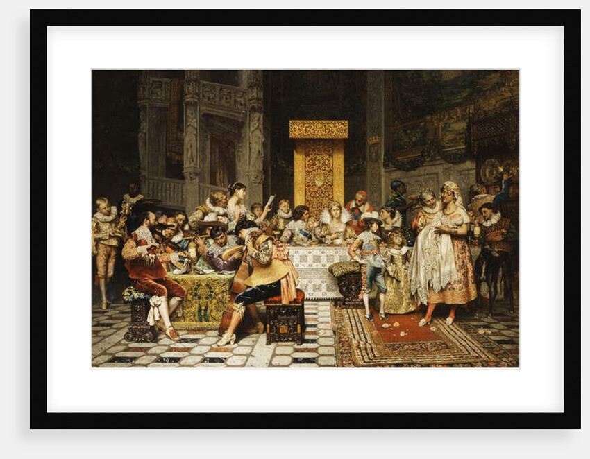 Baptism of the Conde by Adolphe Alexandre Lesrel