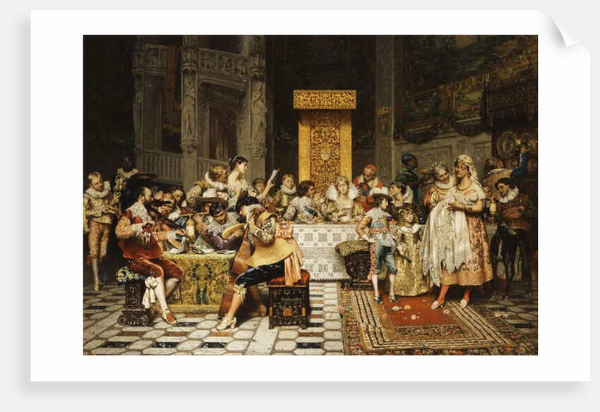 Baptism of the Conde by Adolphe Alexandre Lesrel