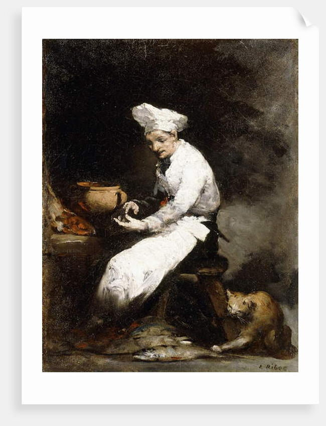 The Cook and the Cat by Auguste Theodule Ribot