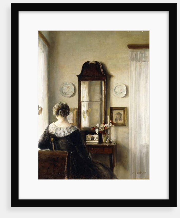 Interior with a Seated Woman by a Window by Carl Holsoe
