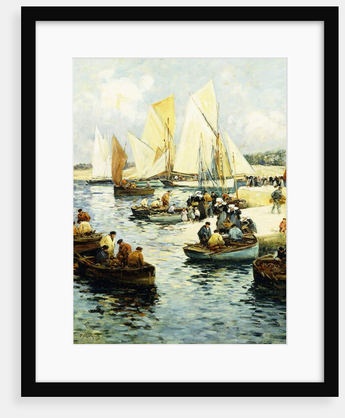 Retour des Pecheurs a Concarneau by Fernand Legout-Gerard