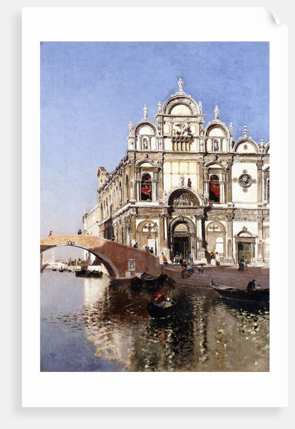 Scuola Grandi di San Marco and Campo San Giovanni e Paolo, Venice by Martin Rico y Ortega