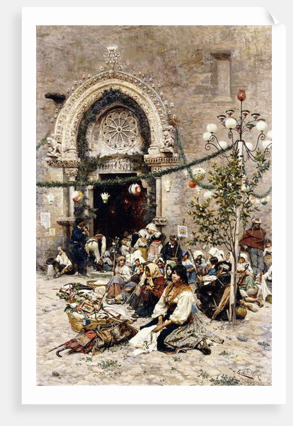 A Rest from the Festival by Cesare Tiratelli