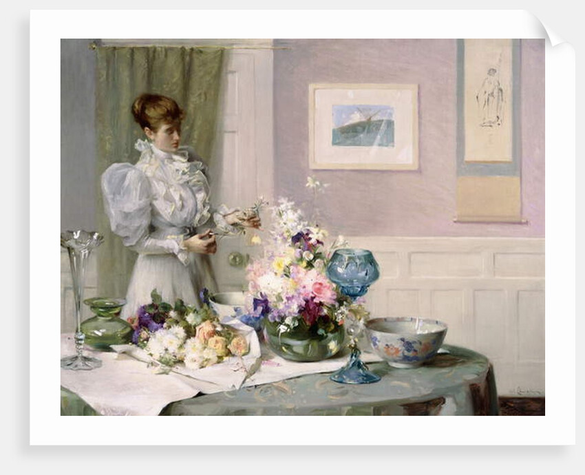 The Flower Arranger by Samuel Henry William Llewelyn