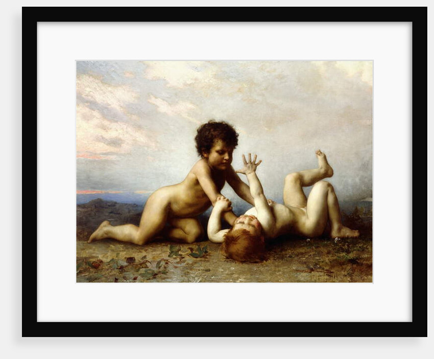 Battling Boys, 1889 by Leon Bazile Perrault