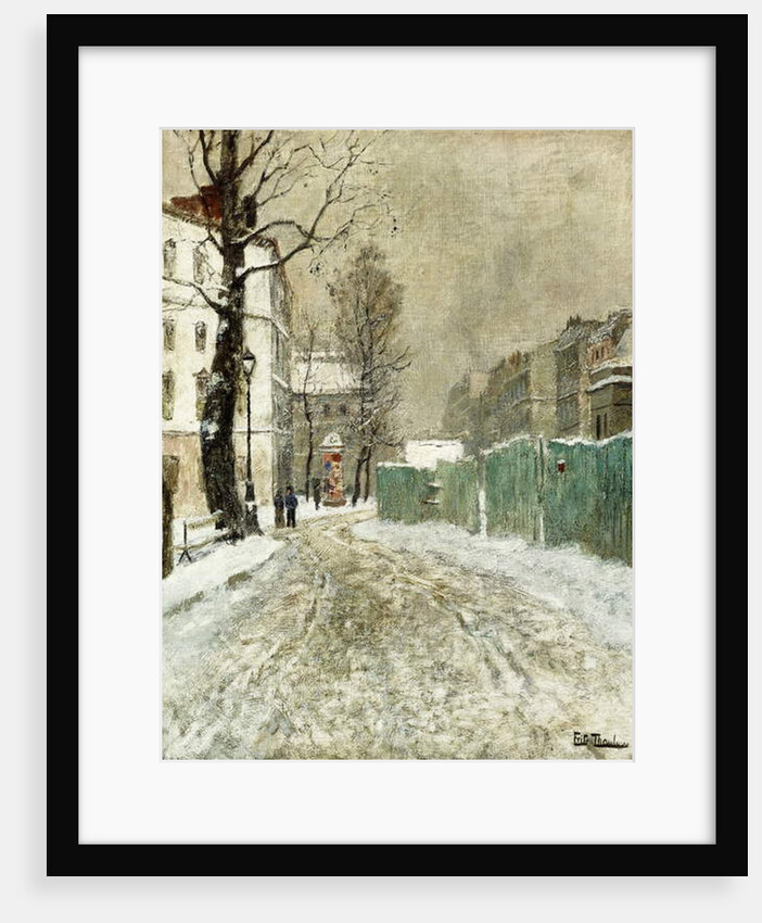 Back Street, Montmartre by Fritz Thaulow