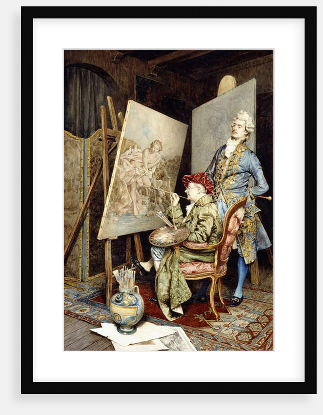 The Painter's Studio by Giuseppe Signorini