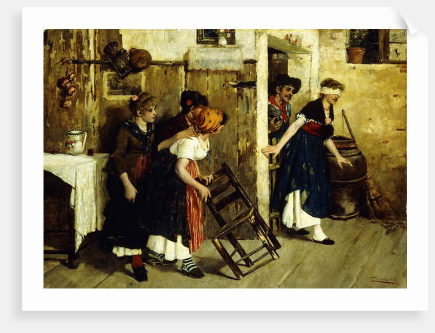 Blind Man's Bluff, 1886 by Cesare Laurenti