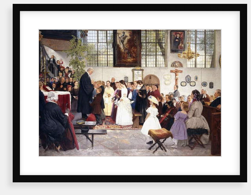 The Confirmation, 1863 by Wilhelm August Stryowski