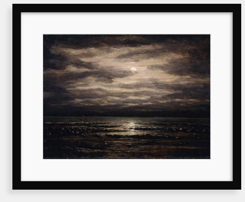 Twilight on Lake Leman in Bon Port, 1876 by Gustave Courbet