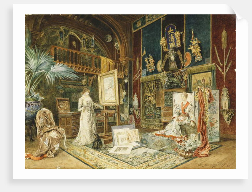 The Studio of Sarah Bernhard, 1885 by Marie Desire Bourgoin