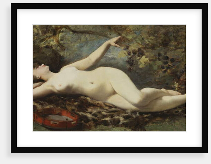 Reclining Nude with Tambourine by Etienne Leroy