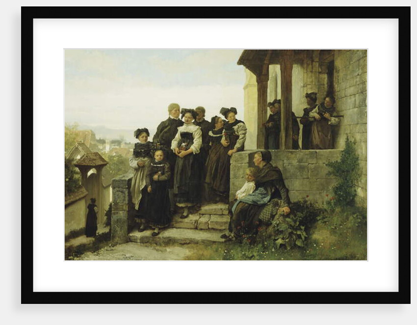 After the Protestant Church Service, 1872 by Gustave Brion