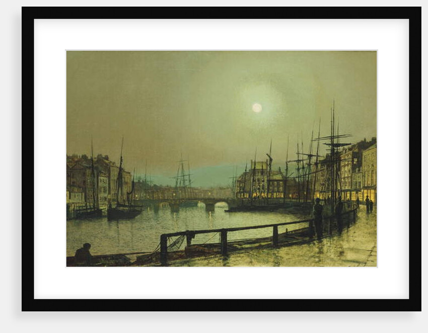 A Moonlit Harbour, 1883 by John Atkinson Grimshaw