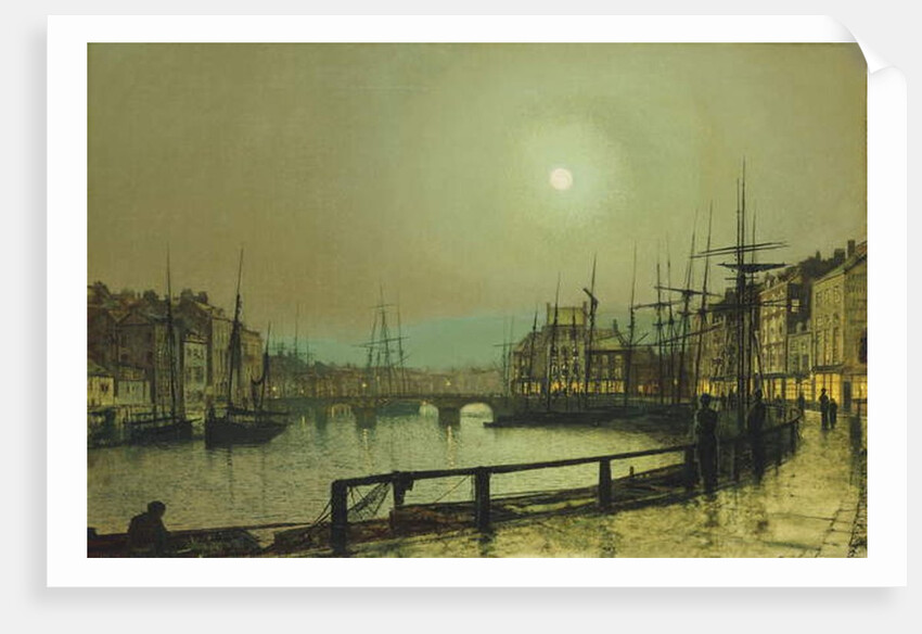 A Moonlit Harbour, 1883 by John Atkinson Grimshaw