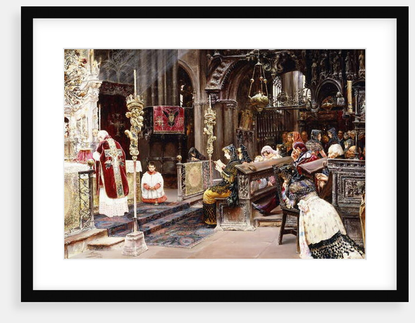 The Mass, 1859 by Jose Gallegos Arnosa