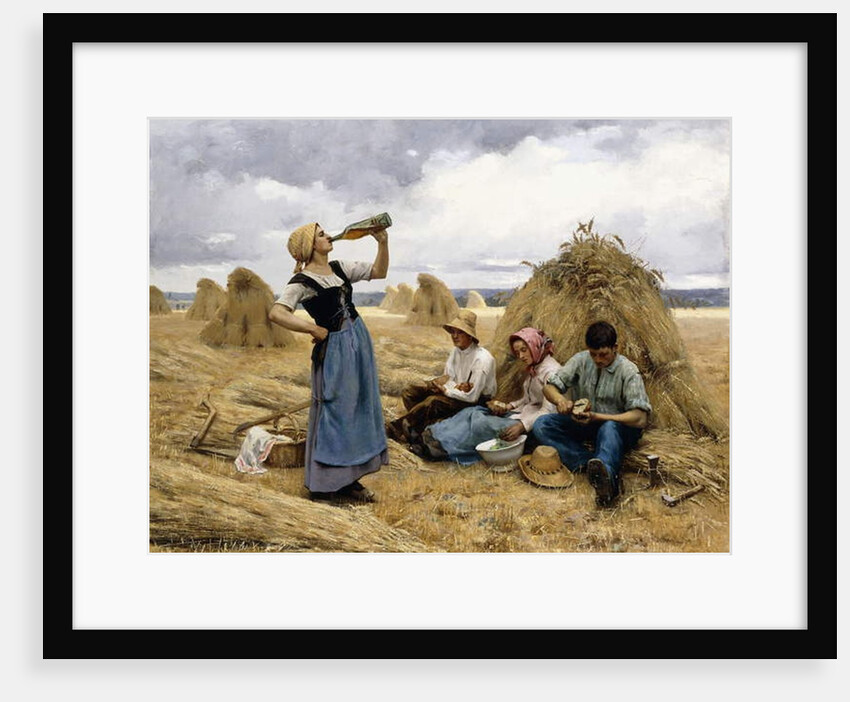 The Harvesters' Lunch, 1888 by Charles Bousquet
