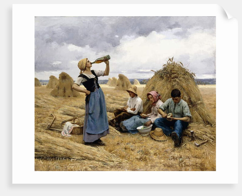 The Harvesters' Lunch, 1888 by Charles Bousquet
