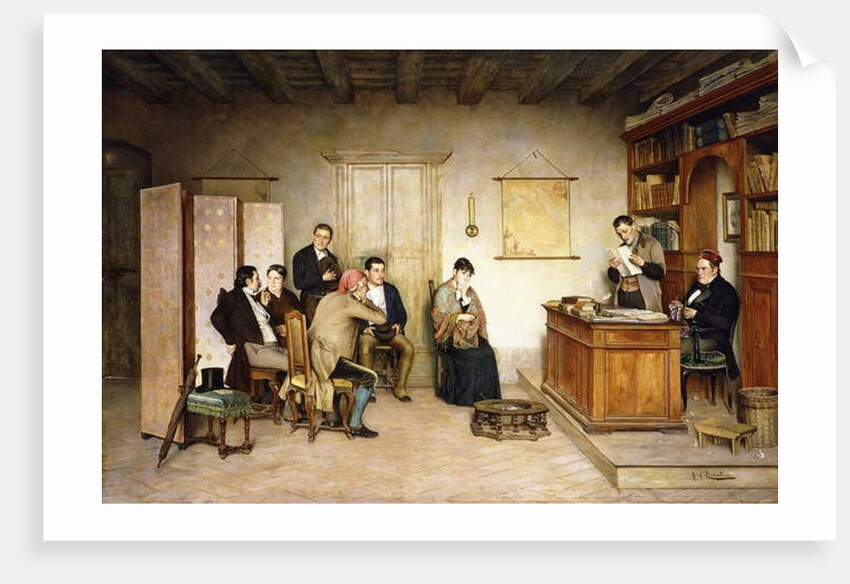 The Reading of the Will by Achille Glisenti