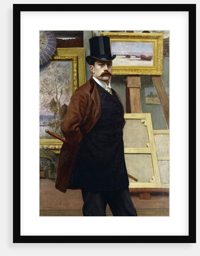 Self Portrait of the Artist in his Studio by Henry Bouvet