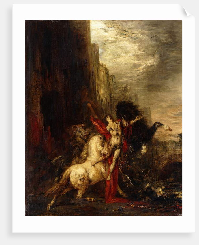 Diomedes Devoured by his Horses, c.1865-1870 by Gustave Moreau