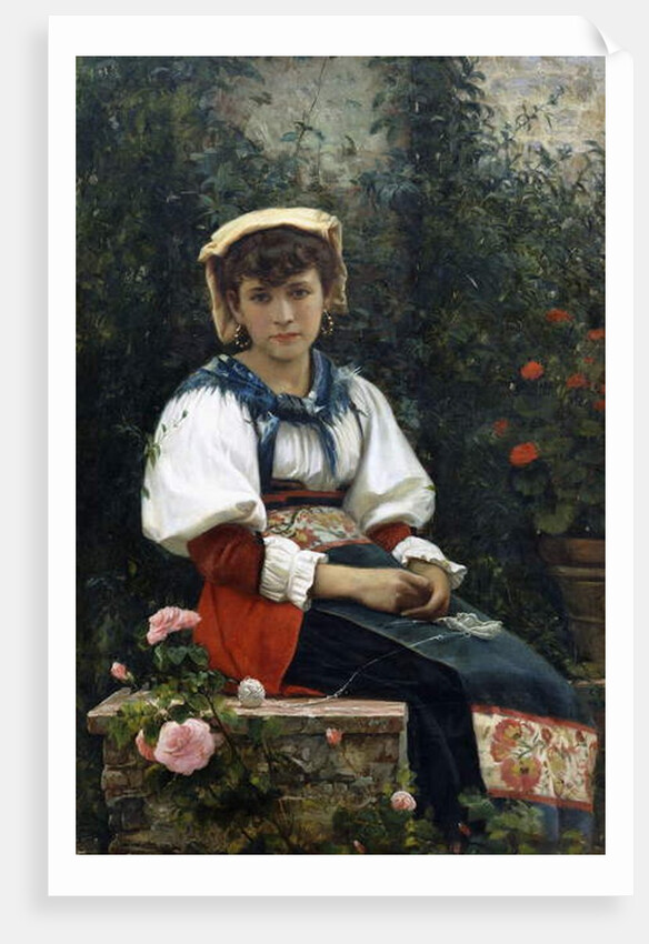 A Tuscan Beauty, 1874 by Giovanni Costa