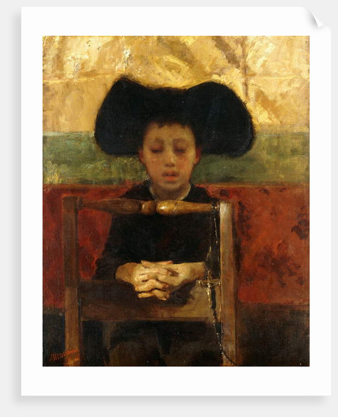 Altar Boy Praying, c.1865-1875 by Antonio Mancini