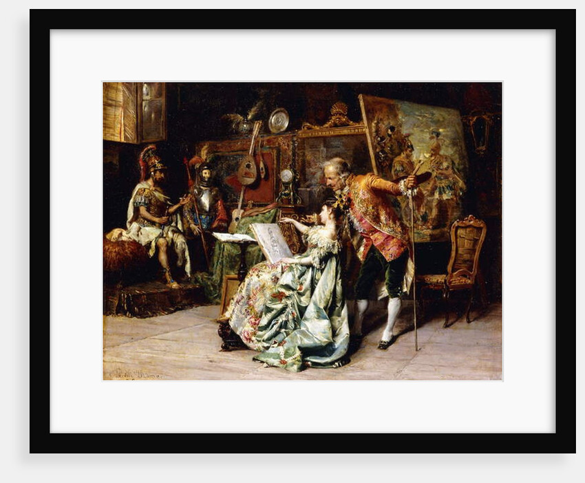 In the Artist's Studio, 1872 by Cesare-Auguste Detti