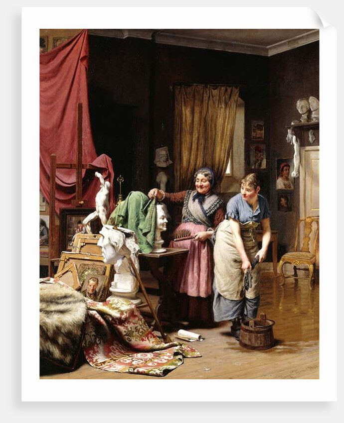 In the Studio, 1882 by Wenzel Ulrik Tornoe