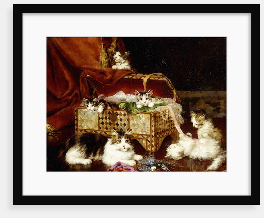 The Sewing Box by Jules Gustave Leroy