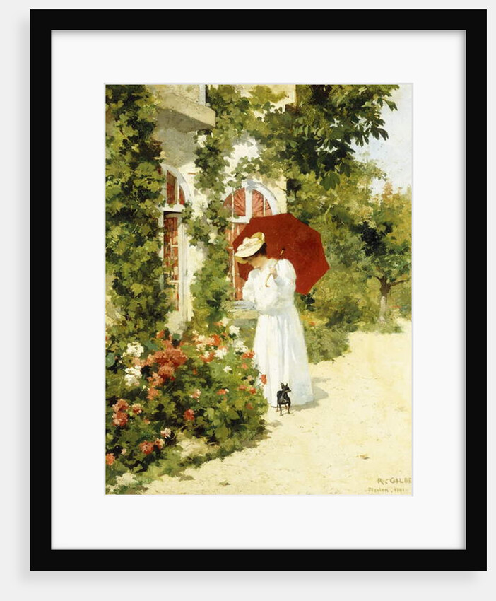 The Red Parasol, 1891 by Rene Joseph Gilbert
