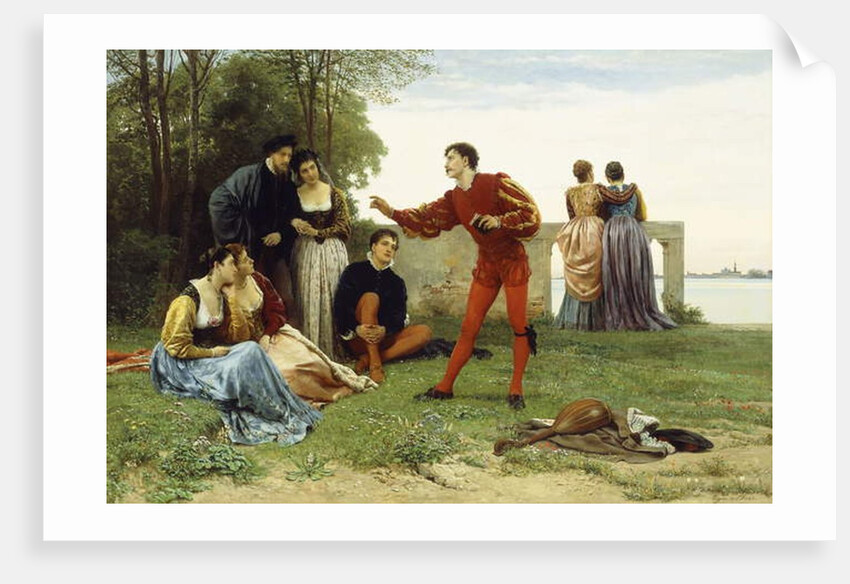 The Recital by Eugen von Blaas