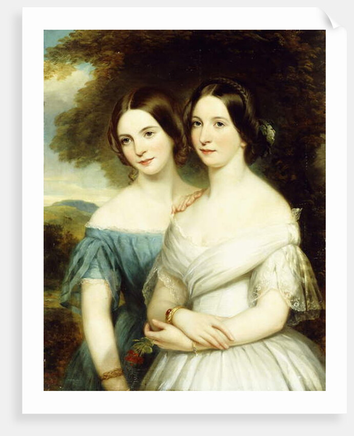 Portrait of Two Sisters, 1856 by Samuel West